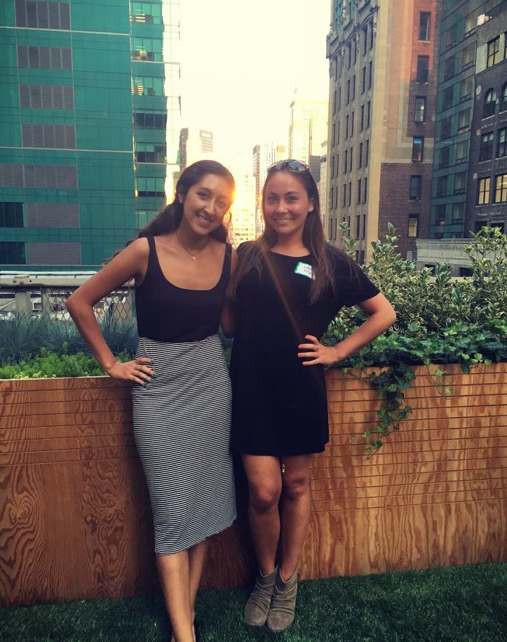 eventsy's tweet photo. #TBT to getting #free massages and @barkTHINS on a #rooftop! #Eventsy Members Vanesa and Ashley networked all night! https://t.co/BPnd6mXLe3