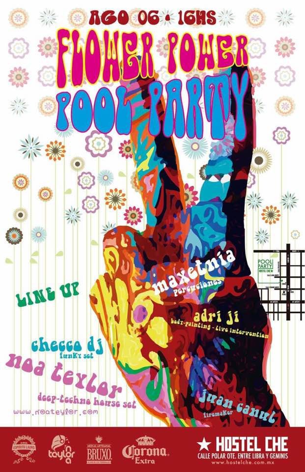 Ni tormentas ni huracanes detendrán la pasión y el corazón de esta POOLPARTY en HostelCheTulum próximo 6 de Agosto.