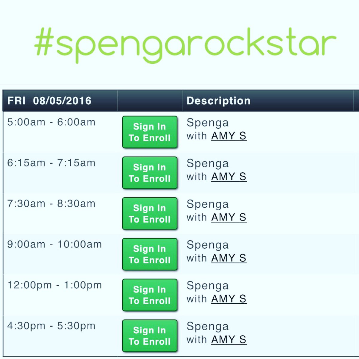 spengafitness's tweet image. Amy S is bringin' it in 6 sessions on 8/5! Res a spot NOW. They'll fill up! Earn ur #happyhour #fitfam