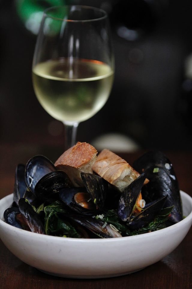 Because mussels and white wine are always a good idea. | Photo by Gilda Adler