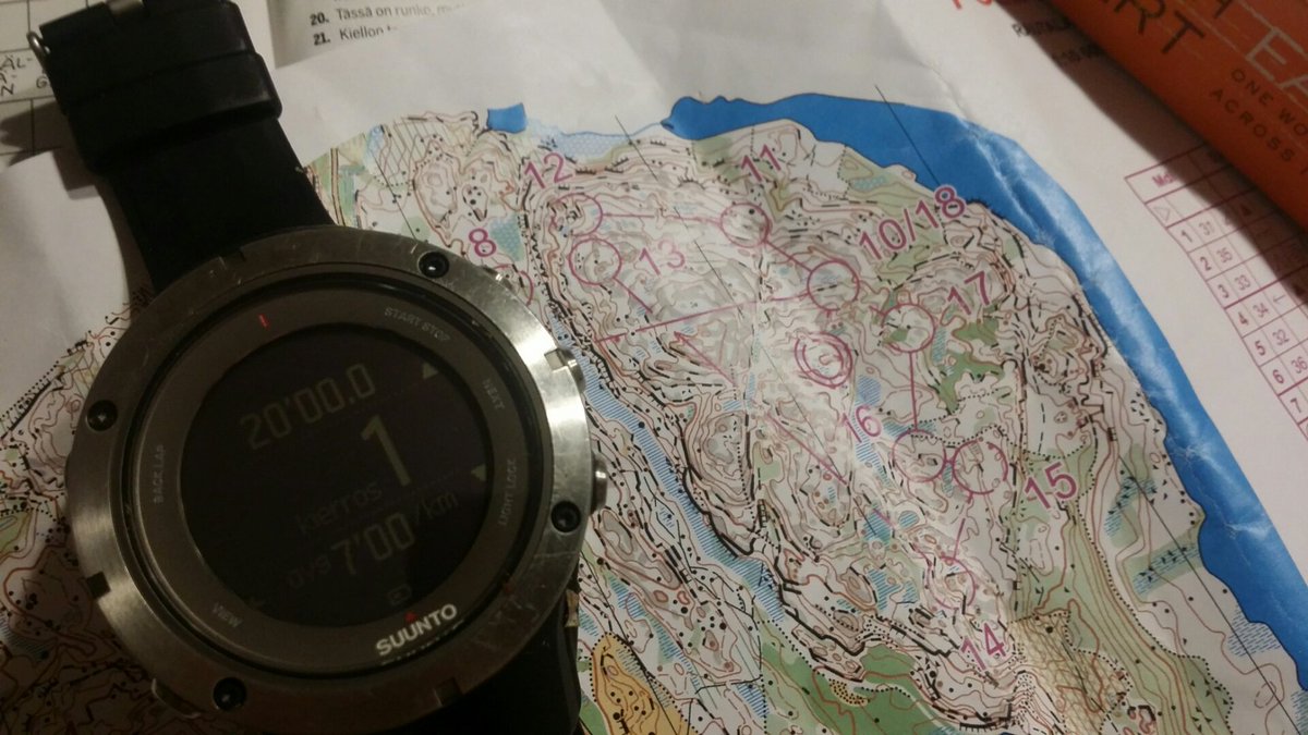 Ratamestari <a href="/RasanenMarkus/">Markus Räsänen</a> teki kellontarkkaa työtä: tilauksessa oli max. 20 minuutin kova osio. #suunnistus