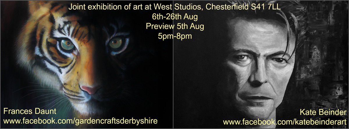KateBeinder's tweet photo. Preview of exhibition by #katebeinder and #Gardengallery tomorrow 5-8.  #madeinderbyshire #Weststudios #Chesterfield https://t.co/jnhOjdxhoK