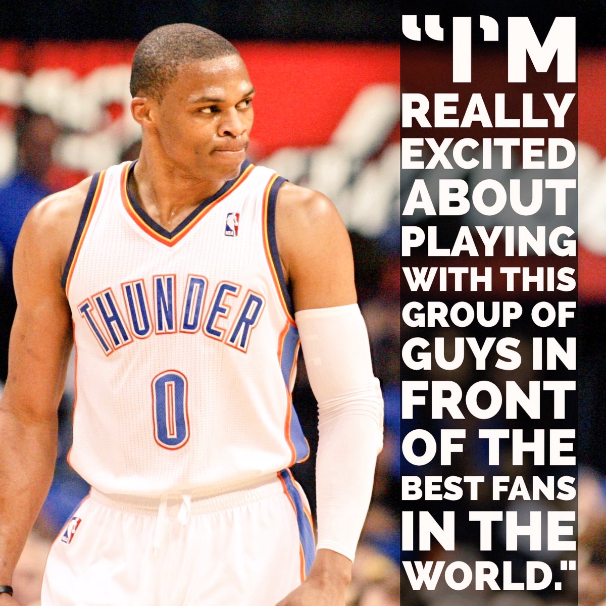 okcthunder's tweet photo. It's official! Thunder signs Russell Westbrook to contract extension.  News release: https://t.co/IawHudCXAH https://t.co/AETJ1yZ5U0