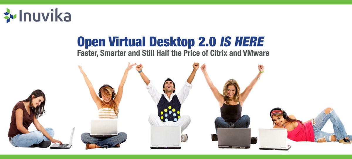InuvikaInc's tweet image. #OVD 2.0 is here. Faster, Smarter and still half the price of Citrix and VMware. #VirtualApp inuvika.com