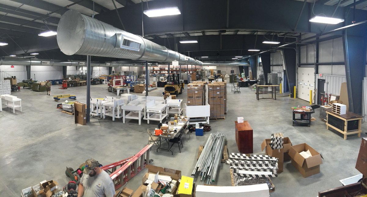 The #newbuilding is filling up with equip. from the old building, and some #newequipment. #newspace #newefficiencies