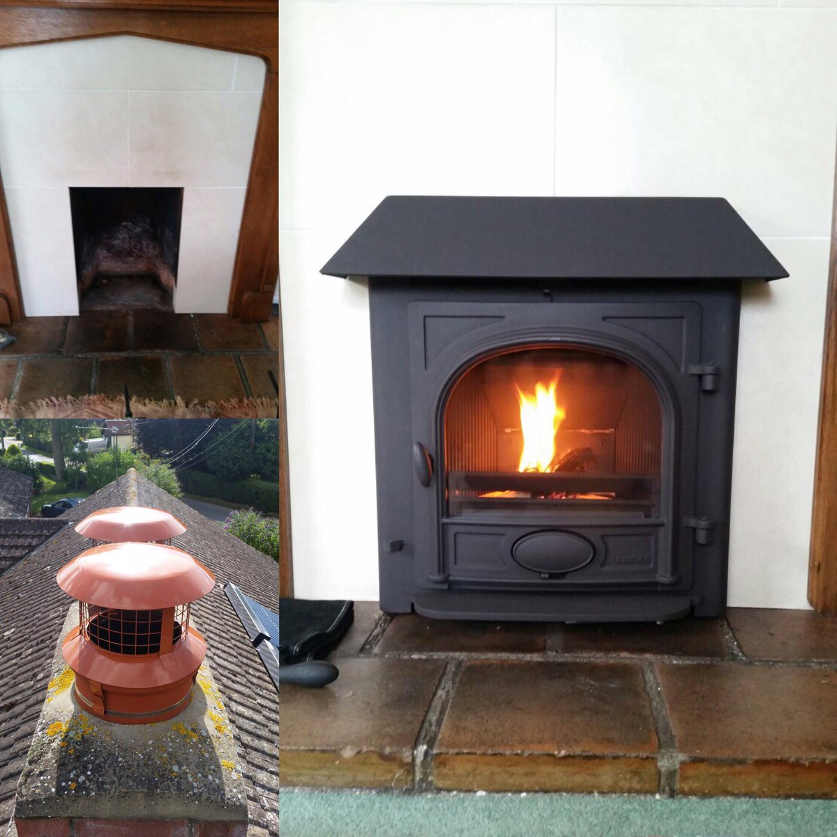 Another day. Another install. This time a <a href="/StovaxGazco/">StovaxGazco</a> Milner fitted for a lovely customer 👍🏻🔥👌🏻