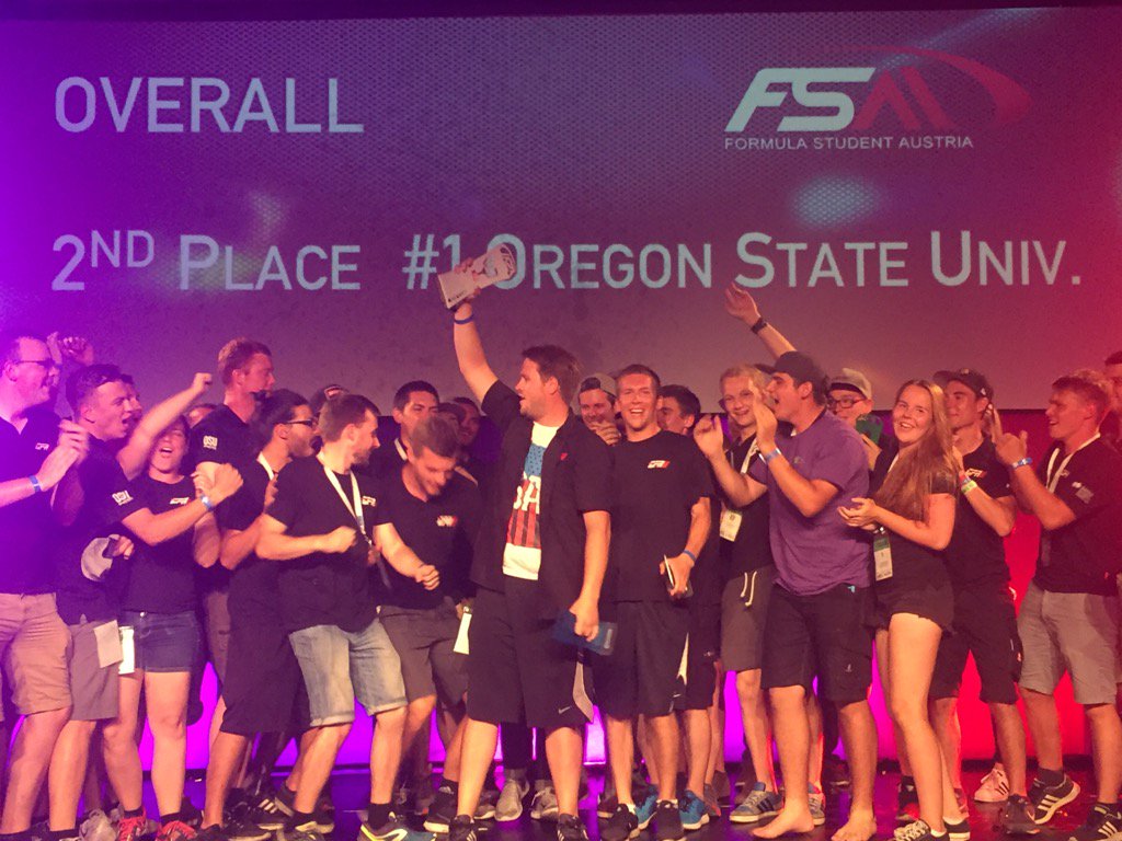 <a href="/TeamGFR/">Team GFR</a> takes 2nd place overall in combustion! Great performances, congrats to all winners at #FSA2016