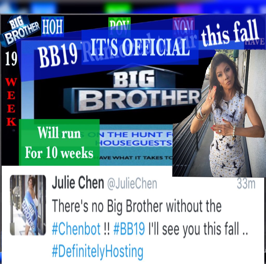 djmp3's tweet photo. There's no Big Brother without the #Chenbot #BB19 #DefinitelyHosting #BB18 https://t.co/EVq2NN5mcv