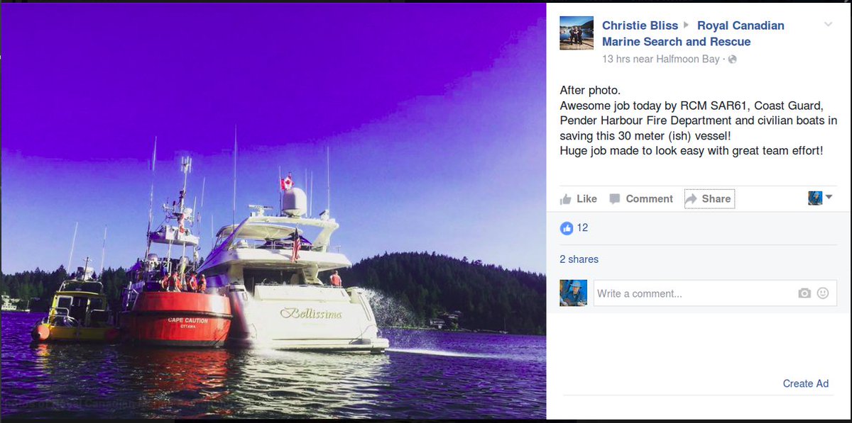 JohnSelma's tweet photo. Great job Coast Guard, Fire Department and everyone else who helped. https://t.co/vq9SGsWyTH