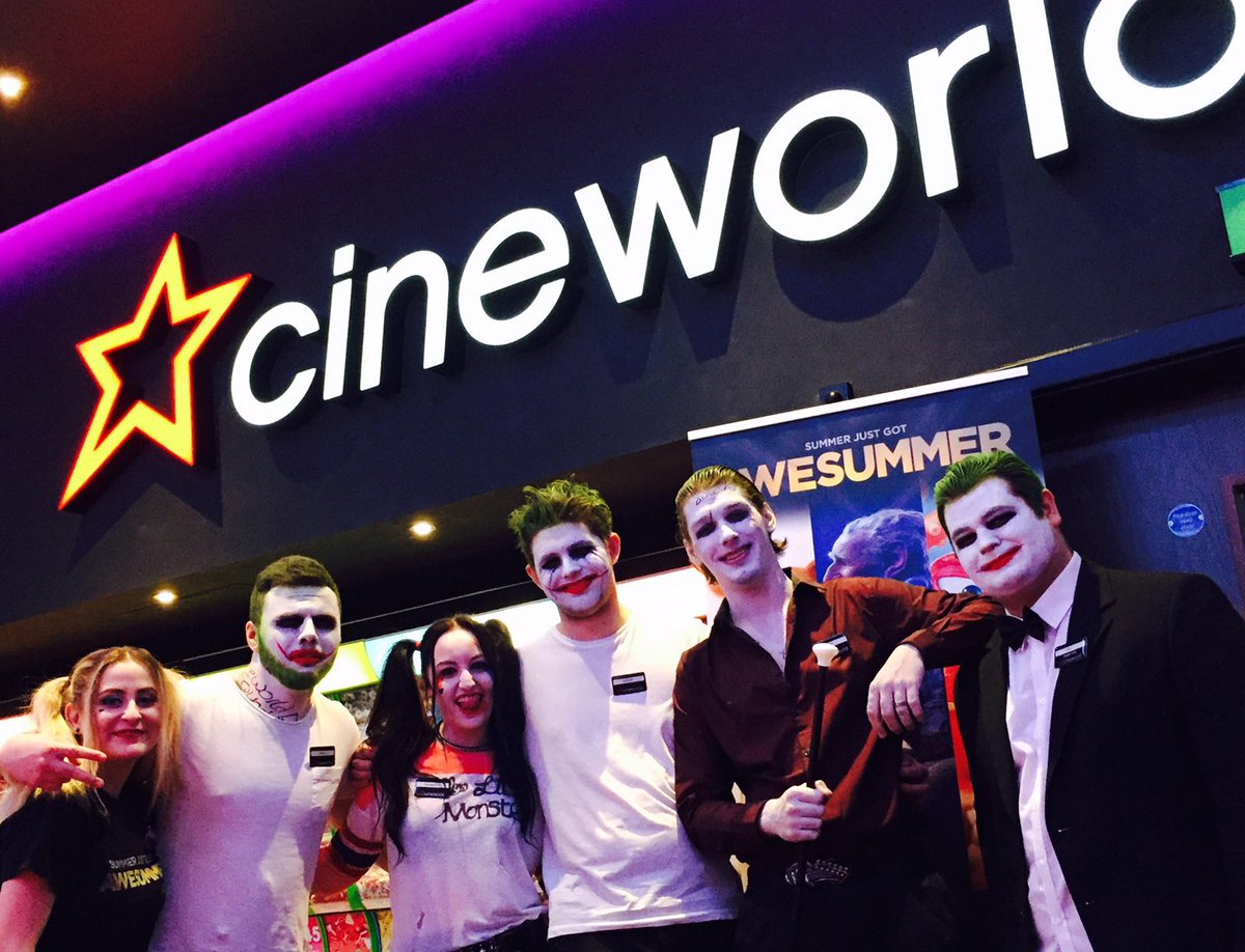 CineworldFriars's tweet photo. Multiple #HarleyQuinn #Joker tonight @SuicideSquadWB https://t.co/3xB0DrbfL0