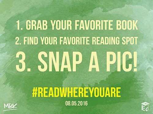 PamRoberts121's tweet photo. Friday is READ WHERE YOU ARE Day!
#readingmatters #readingmakesyoualifelearner #TakeTimeOutForaGoodBook https://t.co/JWqVWbz1LJ