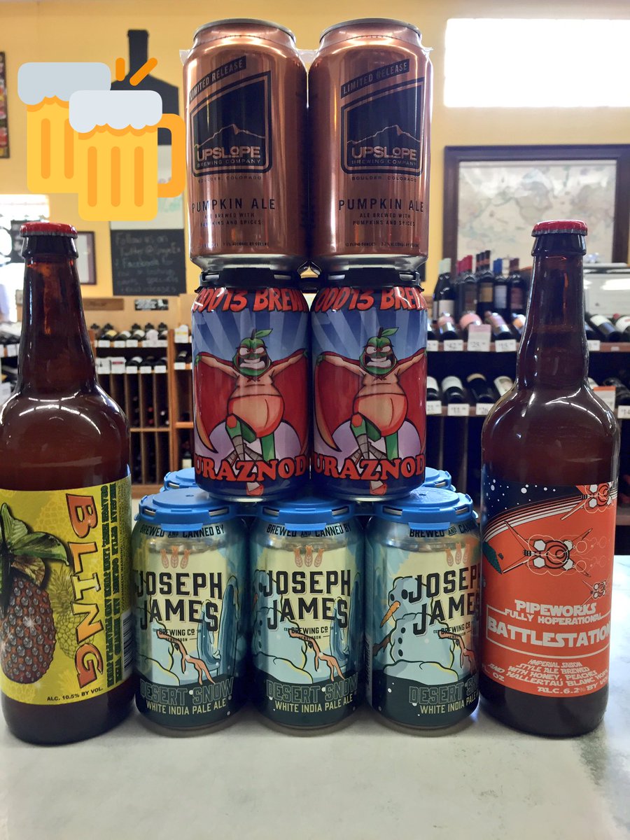 And some more! <a href="/upslope/">Upslope</a> <a href="/odd13brewing/">Odd13 Brewing</a> <a href="/JJBrewCo/">Joseph James Brewing</a> <a href="/PipeworksBrewin/">Pipeworks Brewing Co</a>. Cmon down 2 <a href="/GrapeEx/">Grape Expectations</a> and get Em while they're here