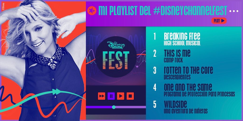 soyluna_FFN's tweet photo. .@VaLuZenere nos comparte su playlist de las Películas Originales de Disney Channel. #DisneyChannelFest https://t.co/d79NdPlXzu