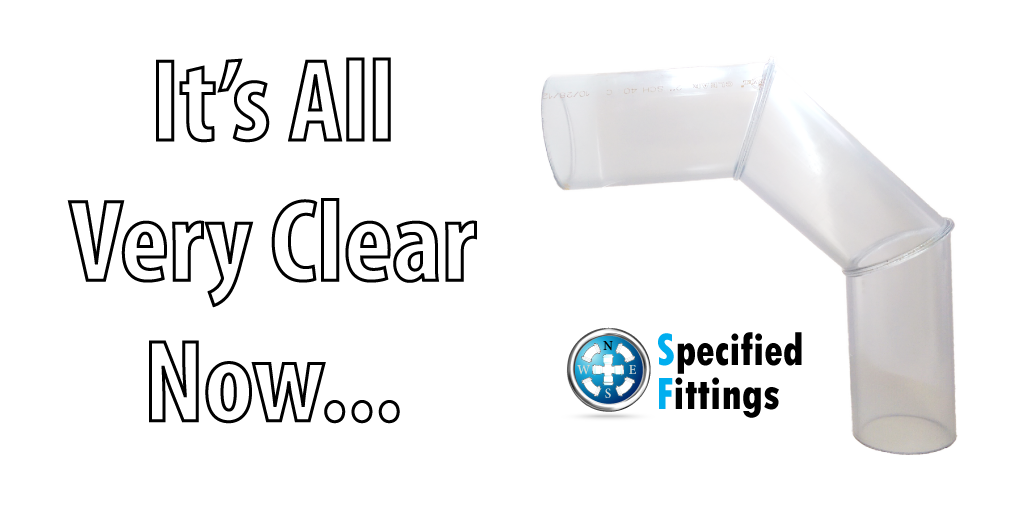 specfituser's tweet photo. Need to inspect your line's content? #SpecifiedFittings fabricates fittings in clear Sch40. Call today! 360.398.7700 https://t.co/sedP7q6T5k