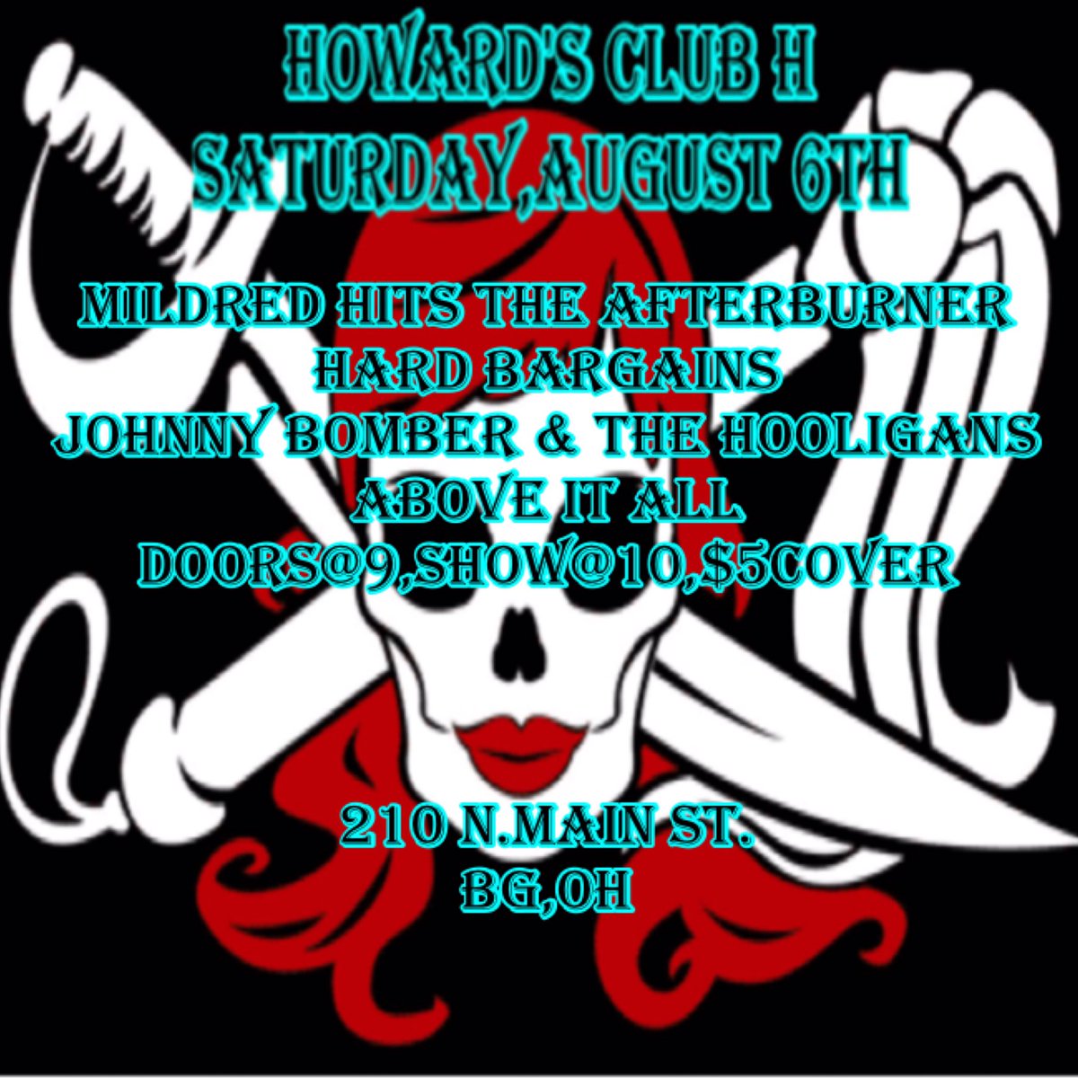 HowardsClub's tweet image. SATURDAY. #punkrock #altrock #thrash #cheepbeer #pbr #bgsu #livemusic #aboveitall #whiskey