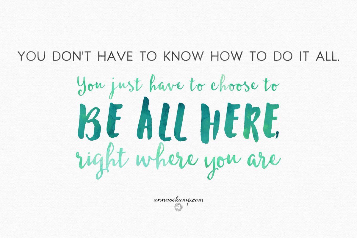 AnnVoskamp's tweet photo. You donโt have to know how to do it all. Just be present to God's presence. He will make a road through the desert. https://t.co/z2OfDHiXNa