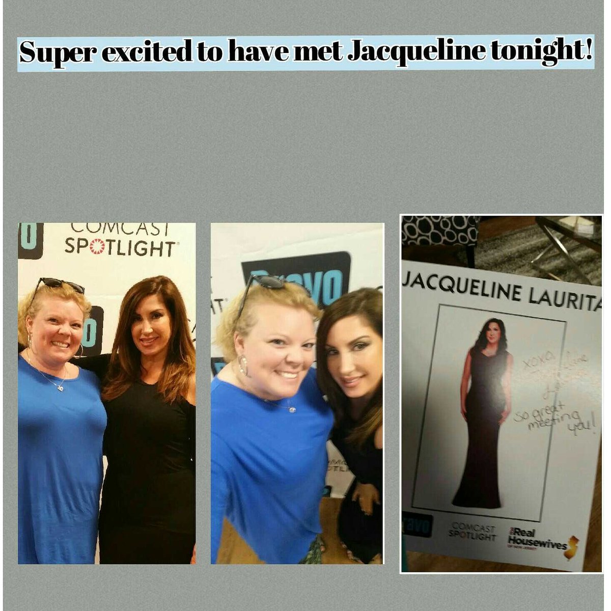 breault_jackie's tweet photo. Great time meeting you tonight! Thanks so much for the pictures and autograph. @jaclaurita https://t.co/D9Q9hJrj8B