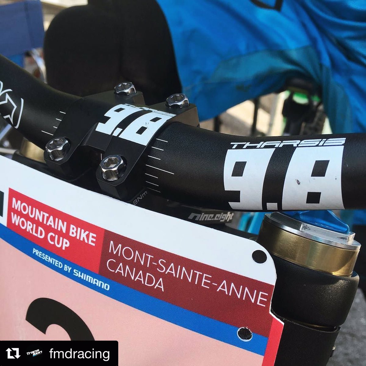 Retweet to win a set of @ShimanoMTB Tharsis 9.8 bars and stem just like mine!!!