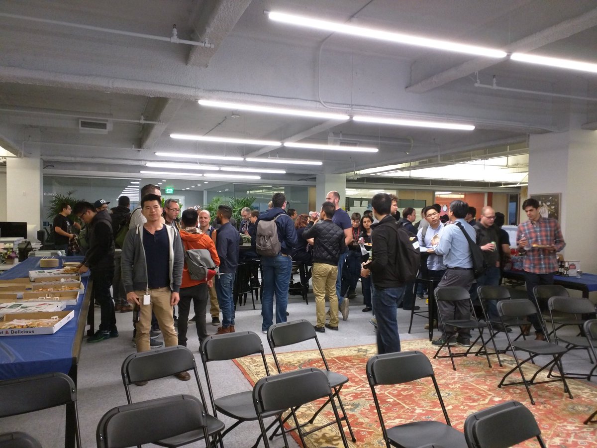 sfnode's tweet image. August #SFNode about to get started! Thanks to @MeetEarnest for hosting!