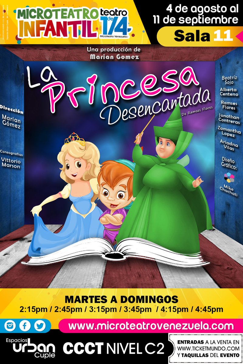 MovidaCaracas (@movidacaracas) on Twitter photo .#MicroteatroInfantil🃏#Sala11➪#LaPrincesaDesencantada👸|<a href="/ramsesflores/">Ramses Flores</a> <a href="/joncont/">El Jona.</a> <a href="/AlbertaCenteno/">Alberta Centeno</a> |D:<a href="/gomezmarian0510/">Marian Gómez</a> .#MicroteatroInfantil🃏#Sala11➪#LaPrincesaDesencantada👸|<a href="/ramsesflores/">Ramses Flores</a> <a href="/joncont/">El Jona.</a> <a href="/AlbertaCenteno/">Alberta Centeno</a> |D:<a href="/gomezmarian0510/">Marian Gómez</a>