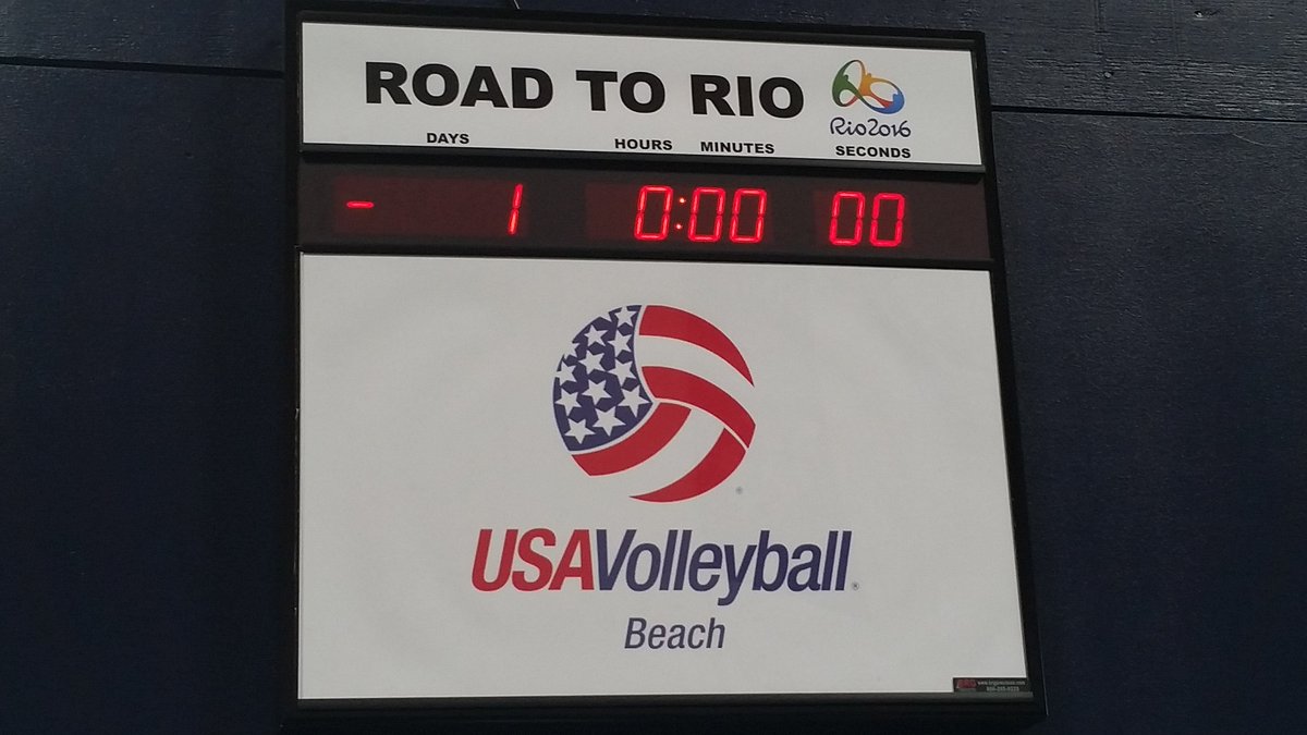 usavolleyball's tweet photo. Less than one day to go! #Rio2016 @TeamUSA https://t.co/p10xidTuBR