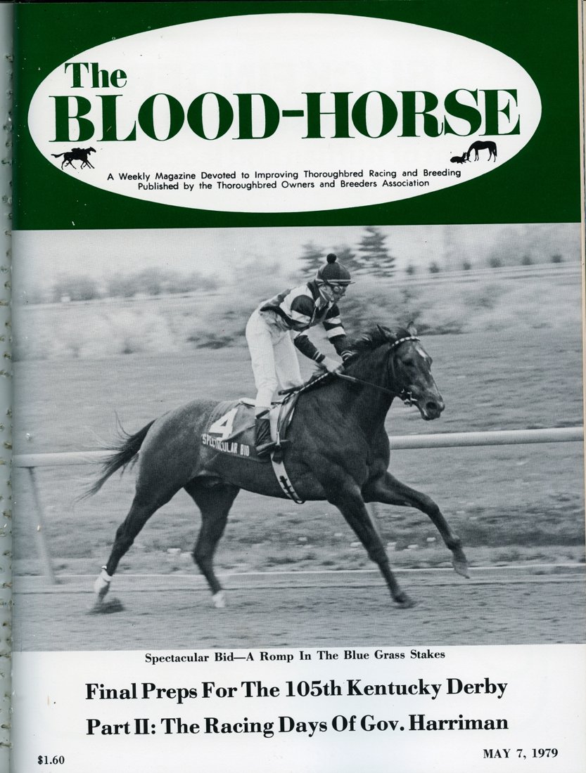 keeneland's tweet photo. “Spectacular Bid with ease, but without a sudden spurt, cruised by others, &amp; the race was over.”–May 7, 1979 #BH100 https://t.co/oLLaBAjRUW
