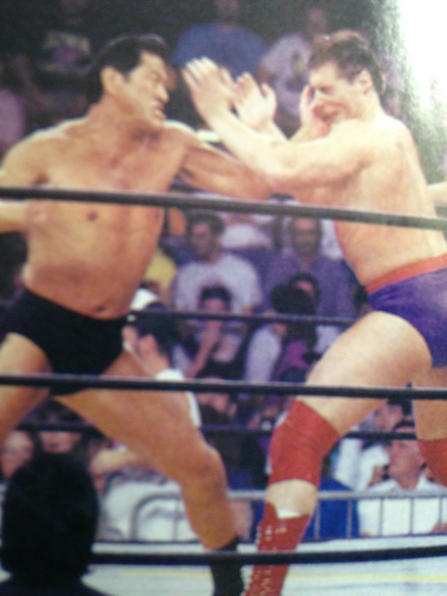 RealKingRegal's tweet photo. Me v Antonio Inoki 1994. https://t.co/NBTDzHAzeo