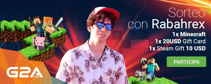 G2A_ES's tweet photo. ¡Arrancamos sorteo con @Rabahrex! ¿Te apetece conseguir alguno de los premios? Participa ya: https://t.co/2TJ36AdvuV https://t.co/9wulKG3rtD