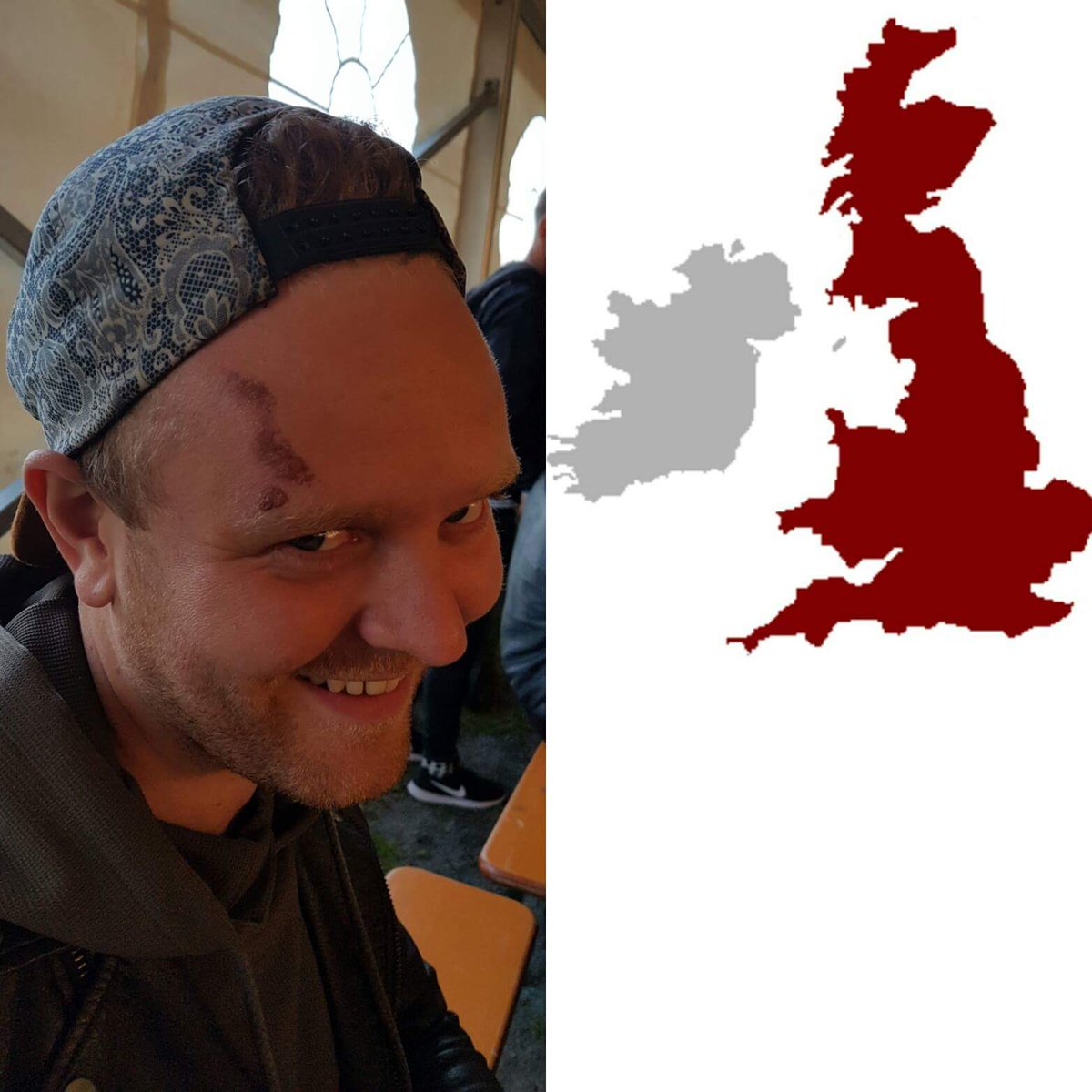 Eikisigmars's tweet photo. Þetta er Stefán vinur minn. Hann fékk sér valbrá af Bretlandseyjum þegar ætlaði að taka mág minn í rear naked choke https://t.co/B9f0bOeUmJ