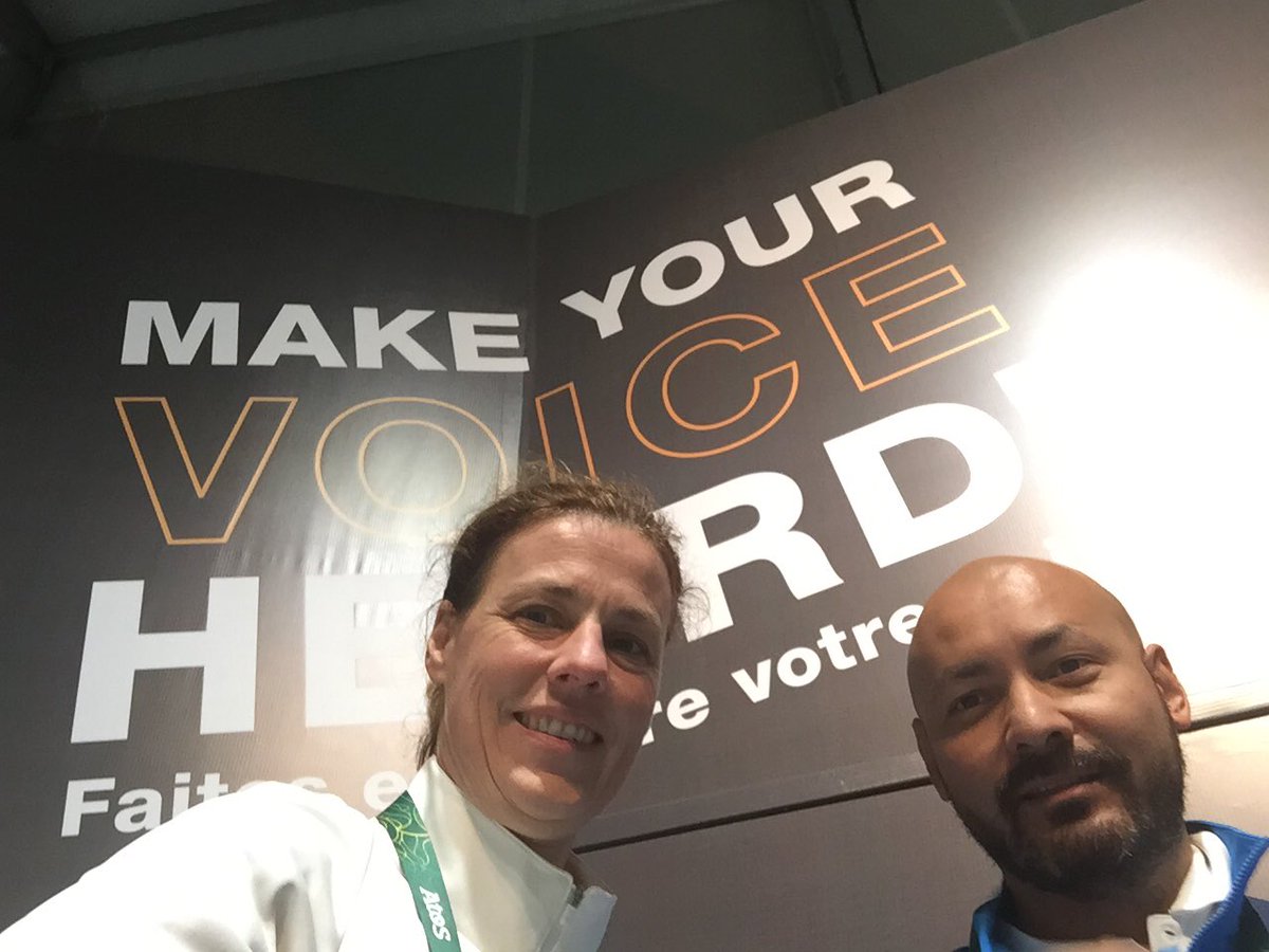 ClaudiaBokel's tweet image. Last night of #IOCAC candidates speaking event just finished; part of our job here is to be present! @pedroAyang