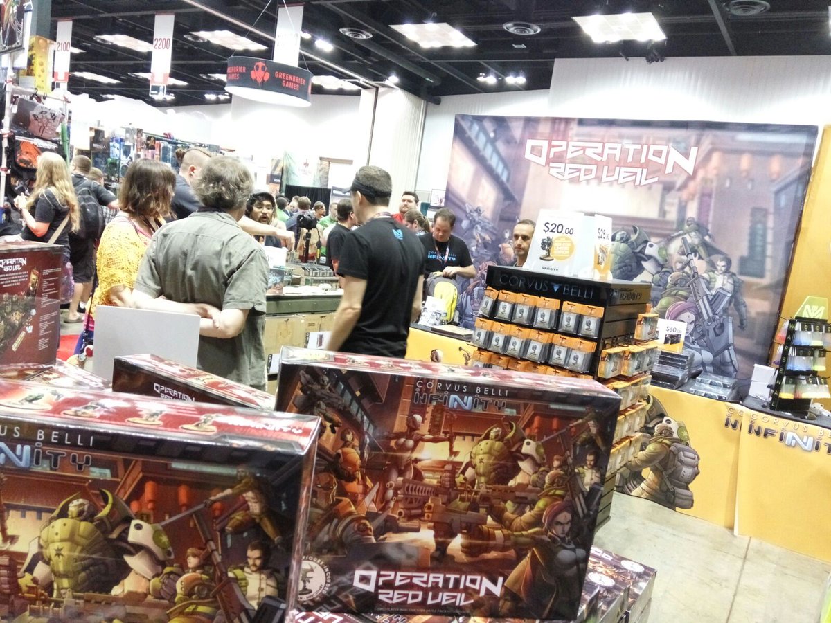 InfinityTheGame's tweet photo. #InfinityBooth2555: Checking out the #InfinityTheGame #GenCon2016 releases! Don´t miss it! https://t.co/ib84pL7dQ2