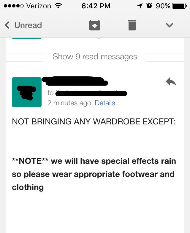 helloitsdnice's tweet photo. Well this should be interesting 🙄☔ but no wardrobe, no makeup? #ModelWIN ✔️ https://t.co/mLODgwGnqu