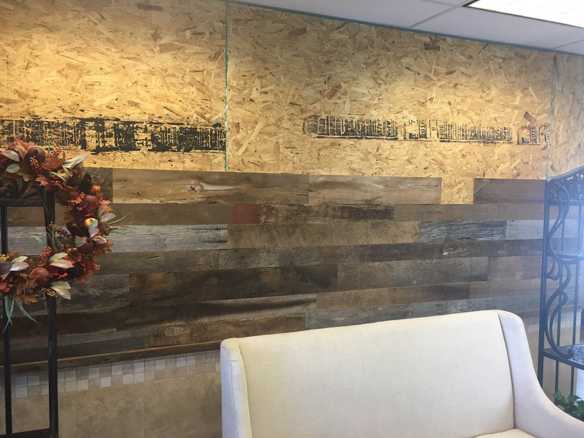 Tim_halfster's tweet photo. Knocked out a barn wood wall today for the San Tan Learning Center. https://t.co/onFNFy398q