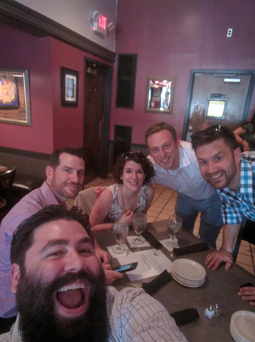 NerdyNickWho's tweet photo. Team red in first place at Tellers! #execOrientation https://t.co/069EmZcXMH