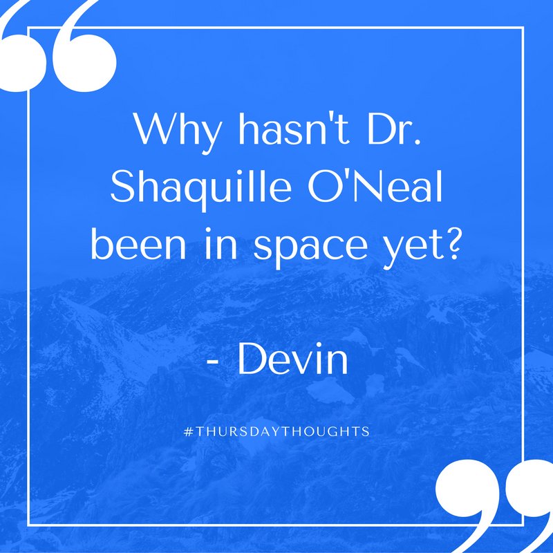 MadeInNetwork's tweet image. #ThursdayThoughts from @Dev_Mon #DeepThoughts #JackHandy @SHAQ