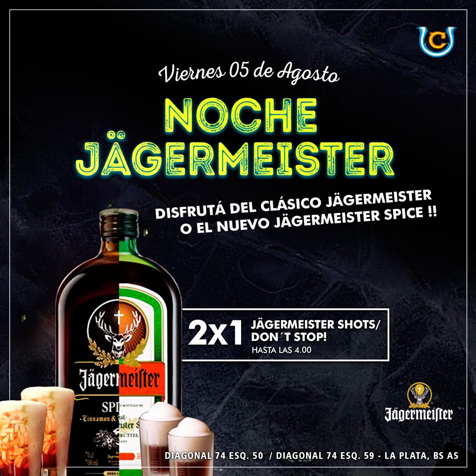 ElCopetin's tweet photo. Mañana #viernes preparate para sentir la gran #NocheJägermeister!. Banda en vivo de #rock🤘⚡️, cachengue y fiesta! 💫💃 https://t.co/FWhWbeGQem