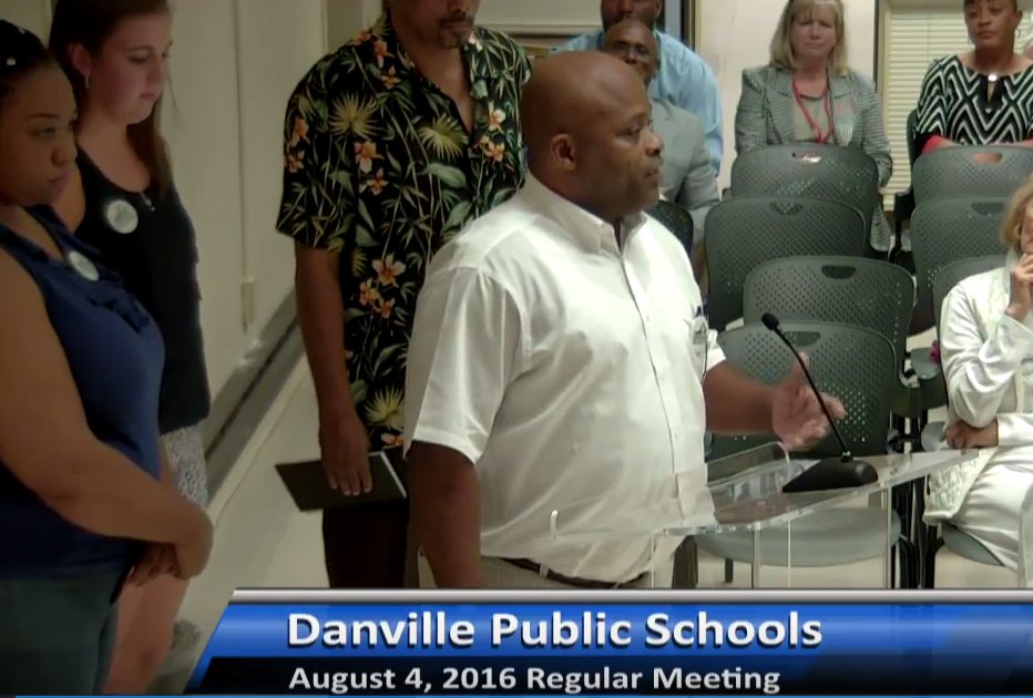 NikBelanger's tweet photo. "...I have a right for [my son] to be placed in an advanced class." -Marty Jackson, @VAOrganizing #DanvilleVA https://t.co/fZfAocpNEC