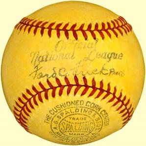 BaseballFact's tweet image. The Cardinals and Dodgers used yellow baseballs for a game in 1938 as an experiment by MLB