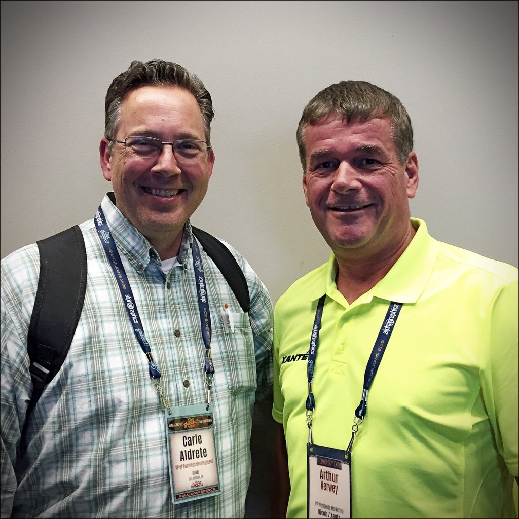 CarleAldrete's tweet photo. Getting Connected. Getting Business done. &amp; Met a good friend of my best friend @xantecorp #agcon2016 https://t.co/gTVcDDlpMM