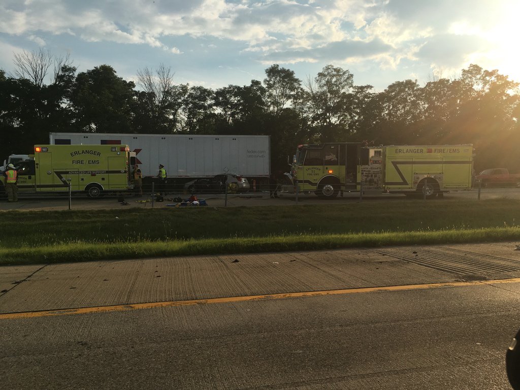 I275 EB is closed between Mineola Pike and I71 due to a crash