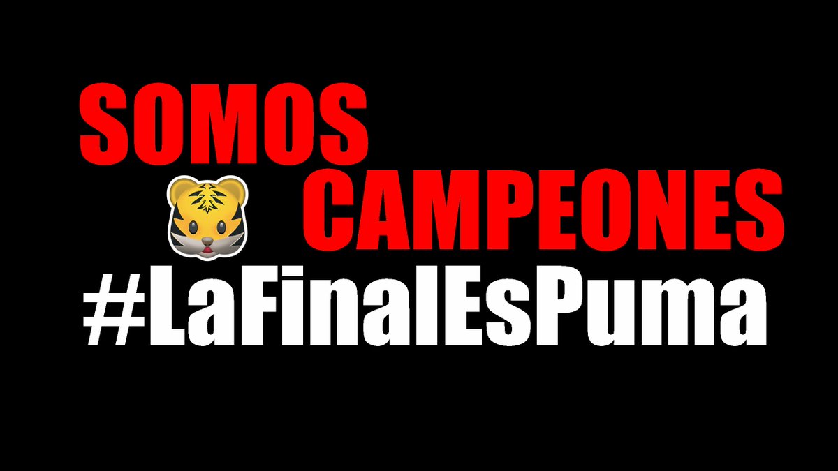 PumasRdc's tweet photo. CELEBRA PUMA ♫♪ CELEBRA ♫♪ ALZAMOS LA COPA @RetoDeCampeones #LaFinalEsPuma #RDCGranFinal https://t.co/0WAk7OJ301