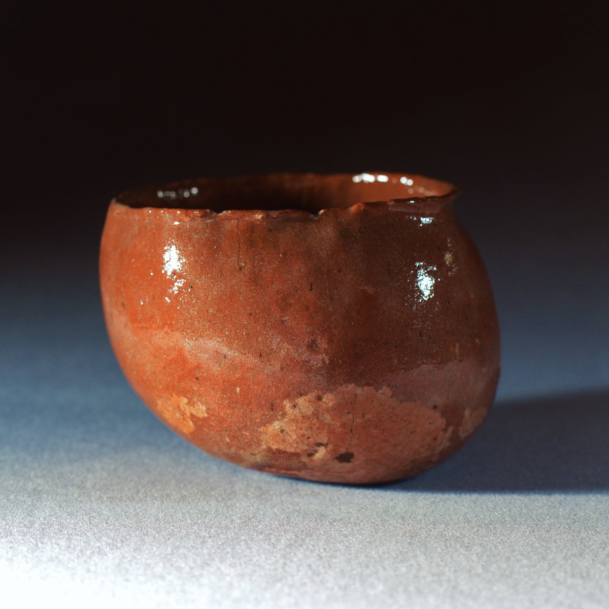 赤楽茶碗 銘 文億 本阿弥光悦 作 「桃山から江戸へ」。まさにその時代