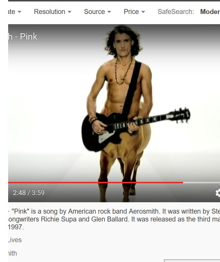 Sourcecode73's tweet image. I found it !!!!! Joe Perry as a centaur 

youtube.com/watch?v=ZfbBqB…