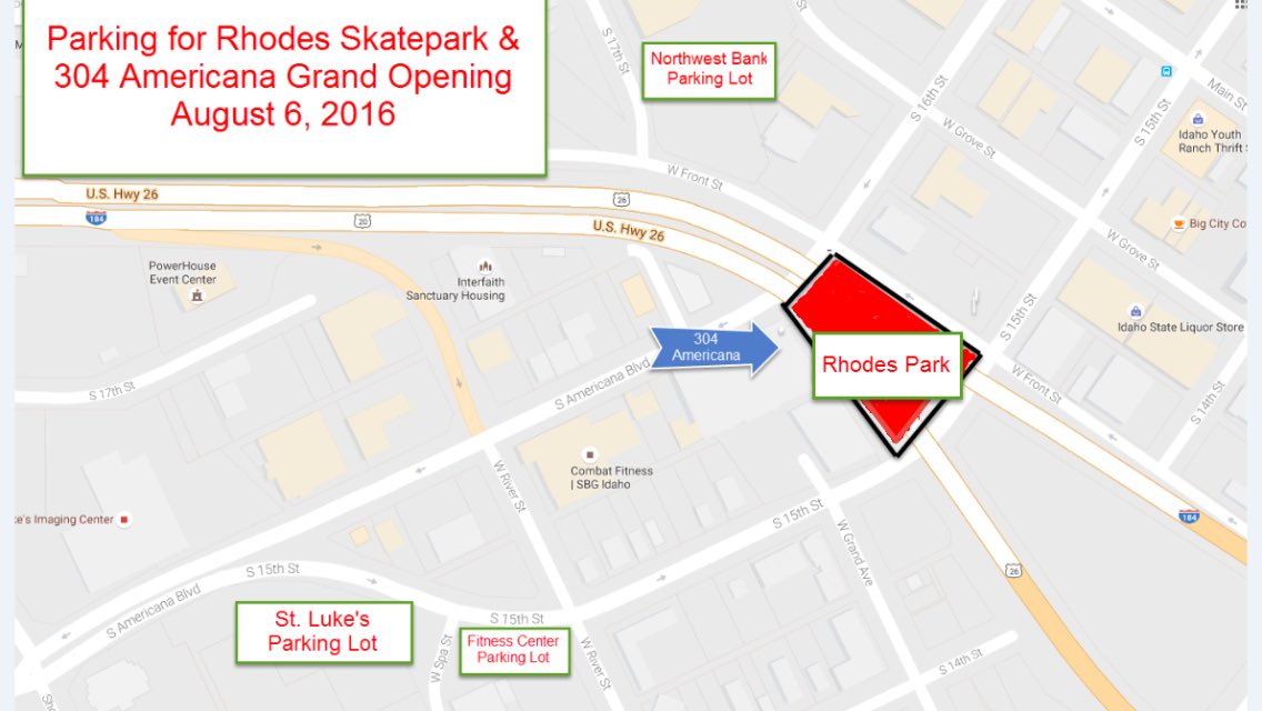Need a place to park at the Rhodes Grand Opening?  Here is a parking guide. @