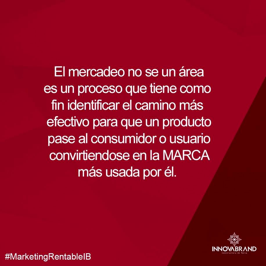 #MarketingRentableIB  El departamento de mercadeo es demasiado importante como para ser manejado solo por mercadeo.