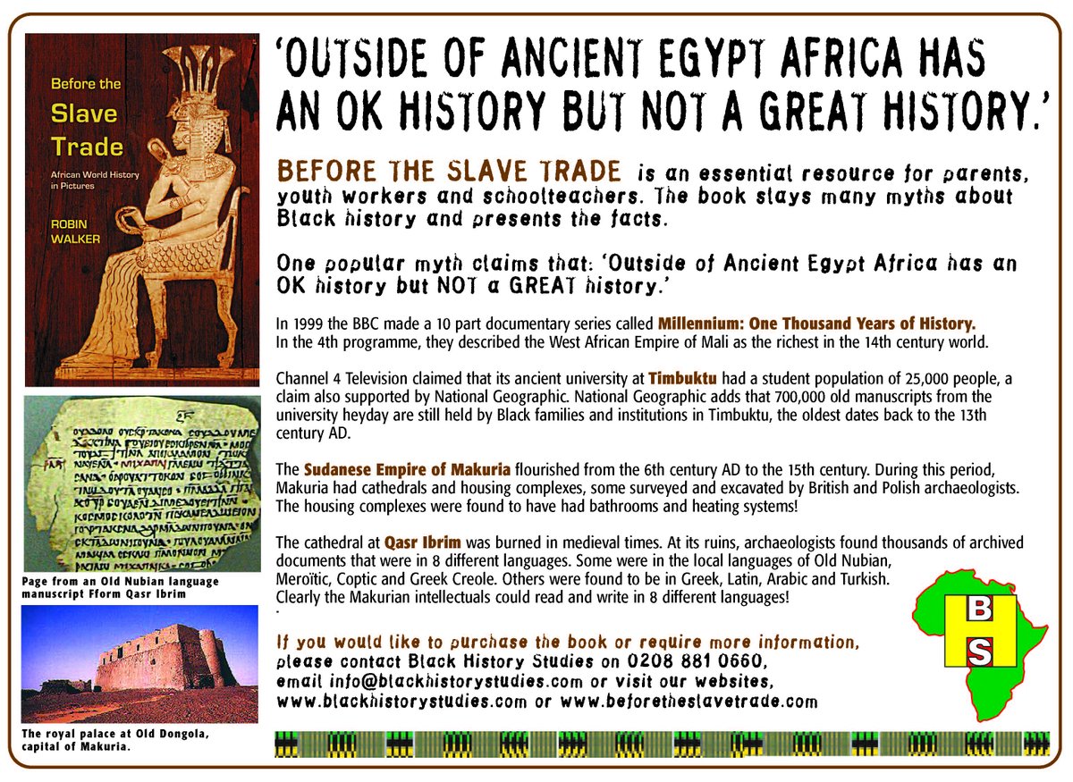 BlkHistStudies's tweet image. Purchase 'Before The Slave Trade: African World History in Pictures' from ow.ly/YAijB #BlackHistory