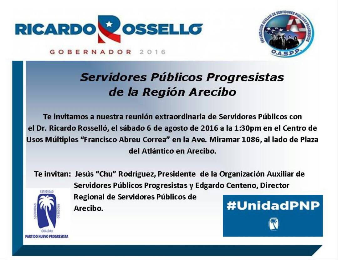 cmolina_2016's tweet photo. #ServidoresPúblicos con @ricardorossello @PRrossello 
@pnp_pr 
@FuerzaDPueblo 
#UnidadPNP #JuntosIremosPorMás https://t.co/xoEmvAgcg3