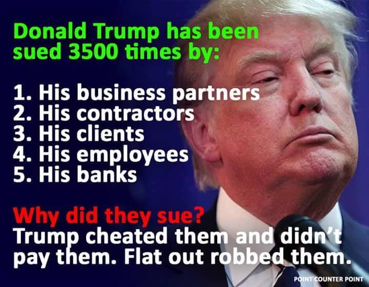RESIST_45th's tweet photo. @politico How about all of the other victims!! #TrumpUniversity #TrumpInstitute #Unfit #Unworthy https://t.co/WjpI22kFbp