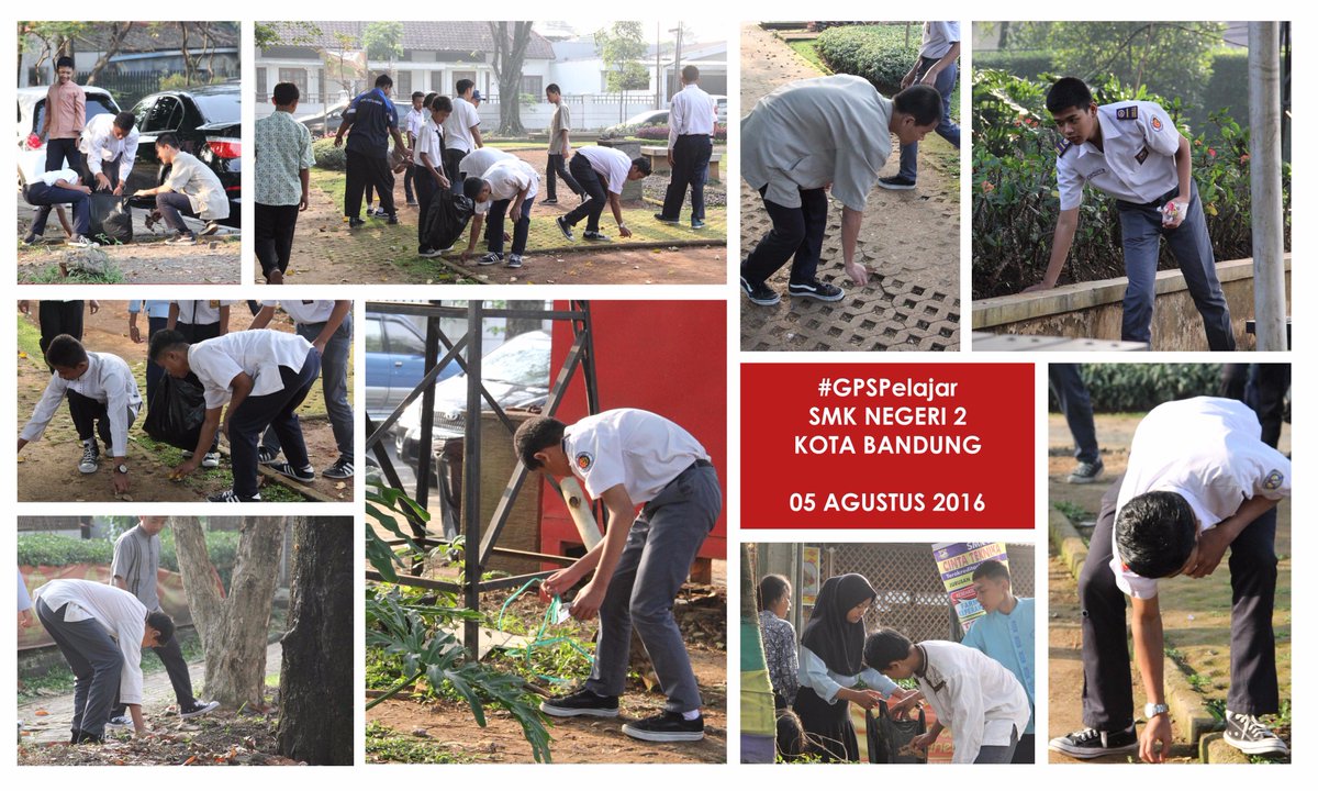 Vhs2bandung's tweet photo. #GPSPelajar Tak Harus Bosan Bebersih Lingkungan, yu GERAKAN !!! @ridwankamil @GPSbdg @disdik_bandung @BDGcleanaction https://t.co/D6ft11EQJT