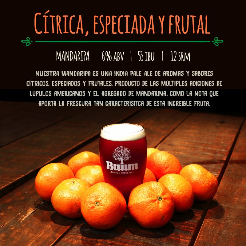 BaumPalermo's tweet photo. #MandarIpa, una #cervezaartesanal con gusto a.... adivinaste?
Probala en #BaumPalermo #expertosencerveza https://t.co/HqShi99jcB